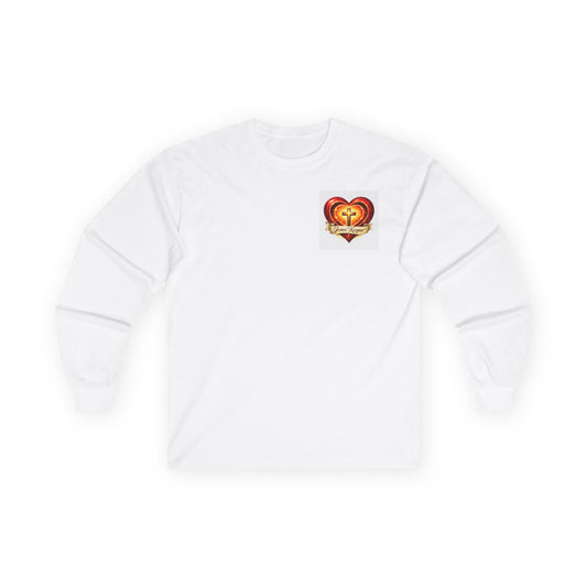 Heart Puzzle Long Sleeve Tee — Love & Unity Chest Graphic