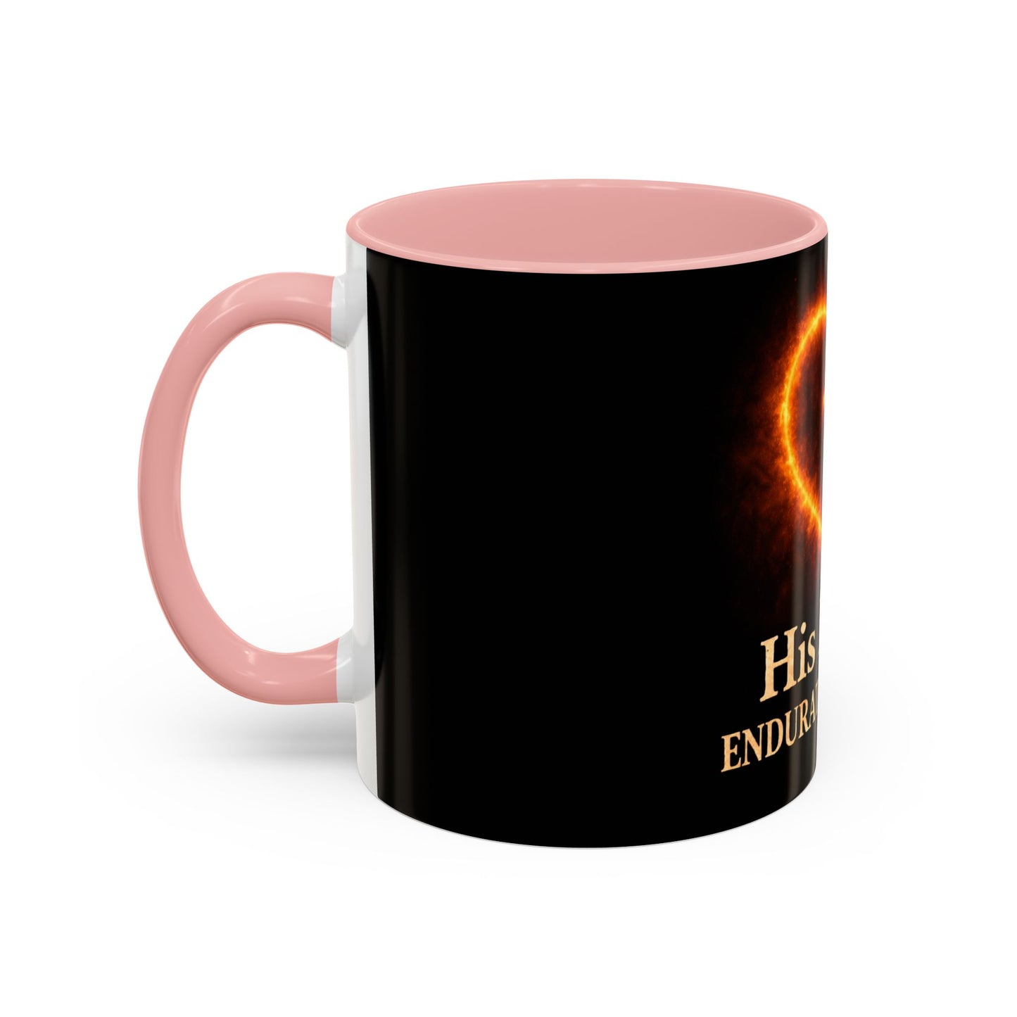Christian Coffee Mug — "His Mercy Endureth Forever" Accent Mug (11/15 oz)