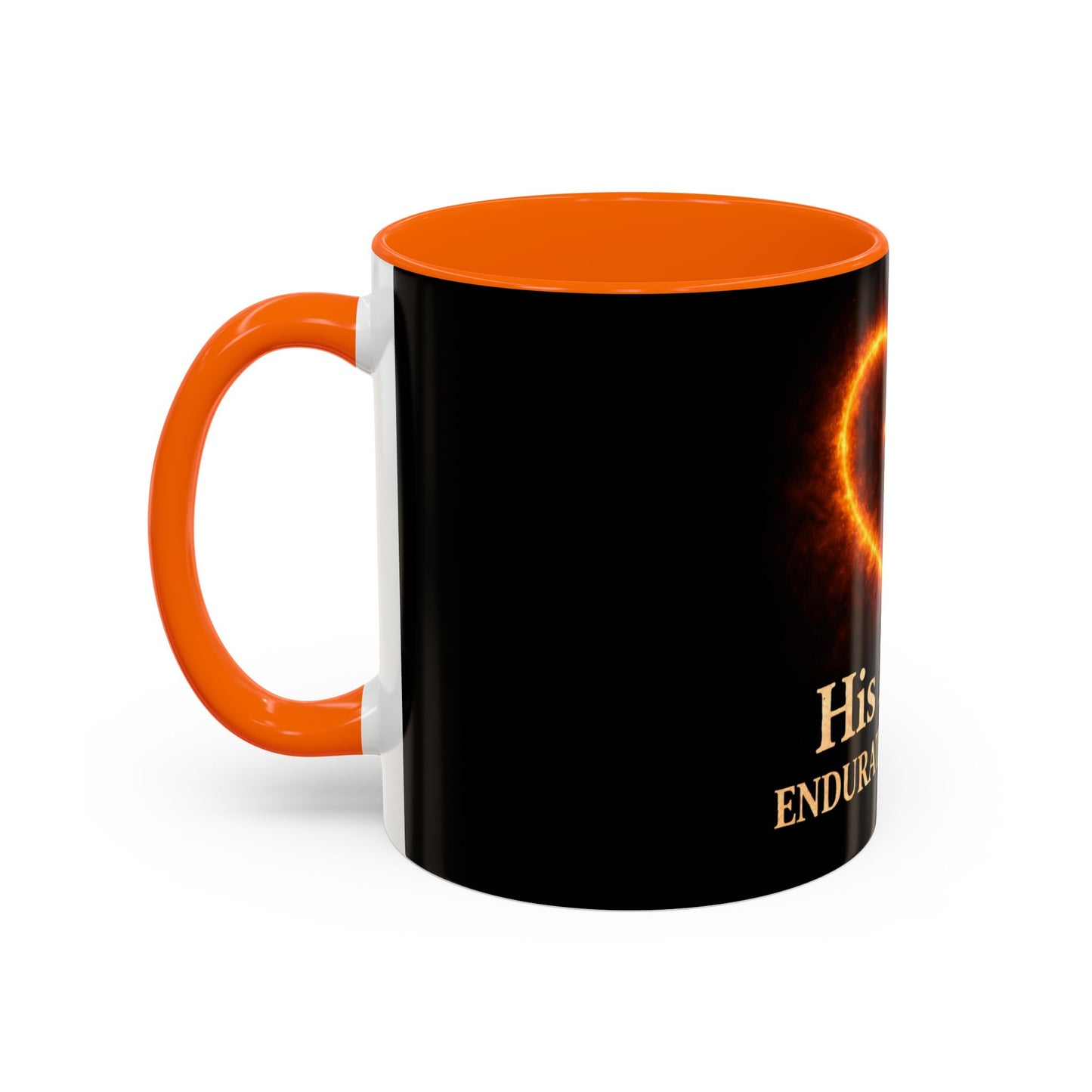 Christian Coffee Mug — "His Mercy Endureth Forever" Accent Mug (11/15 oz)