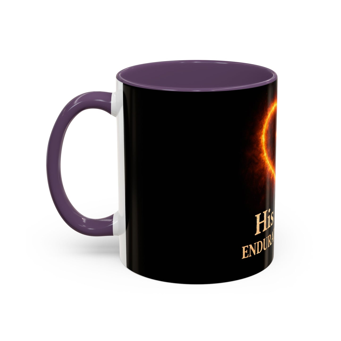Christian Coffee Mug — "His Mercy Endureth Forever" Accent Mug (11/15 oz)